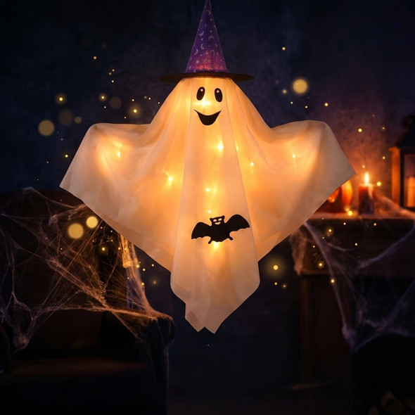 Hanging Ghost with Wizard Hat product image