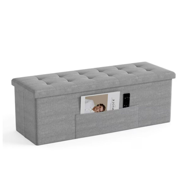Fabric Folding Storage Ottoman Bench product image