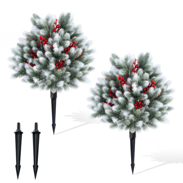 Artificial Cedar Topiary Ball Tree (2-Pack) product image