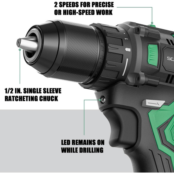 Schneider 20V MAX Brushless Cordless Drill Driver Kit with 2 Batteries product image