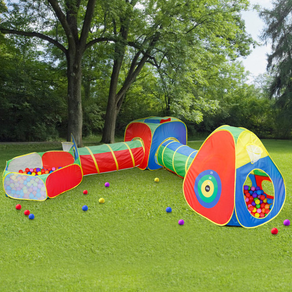 Kids' 5-Piece Pop-Up Ball Pit, Tent, and Tunnel Kit product image