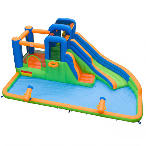 Inflatable Water Slide Park with Slide, Jumping Area and Climbing Walls product image