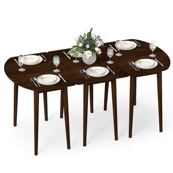 34” Rectangular Wooden Dining Table with Rubber Wood Legs product image