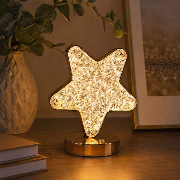 Rechargeable LED Acrylic Crystal Star Touch Light product image