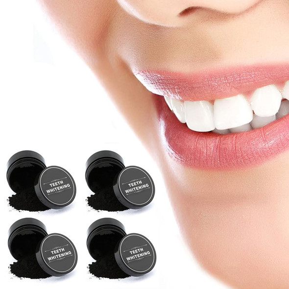 100% Natural Charcoal Teeth Whitening Powder (4-Pack) product image