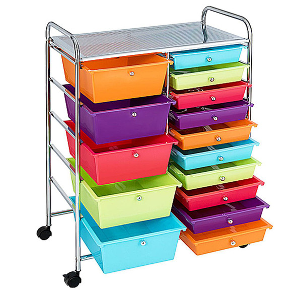 Rolling 15-Drawer Storage Cart product image