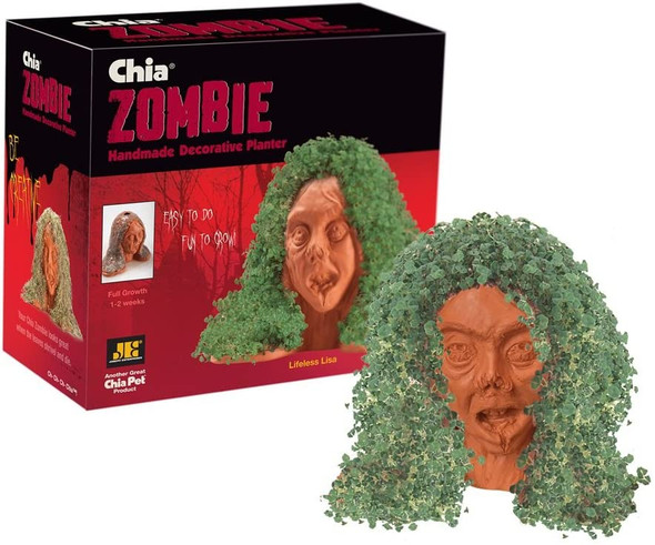 Chia Zombie Lifeless Lisa Handmade Decorative Planter product image