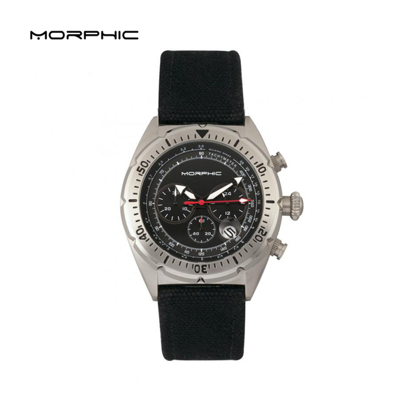 Morphic M53 Chronograph Fiber-Weaved Leather-Band Watch product image