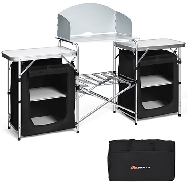Folding Portable Aluminum Camping Grill Table product image