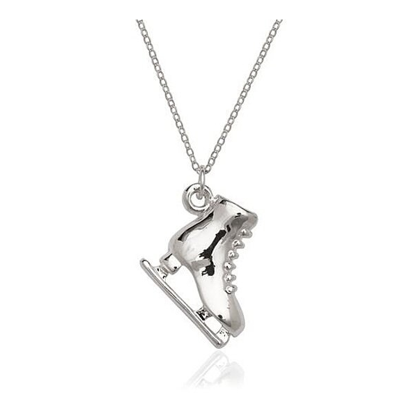 .925 Sterling Silver Skate Charm Necklace product image