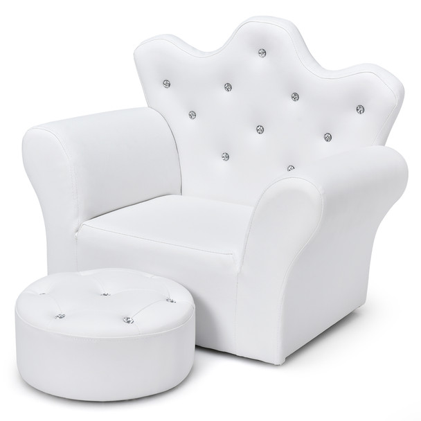 Kids' Princess Sofa Armchair with Ottoman product image