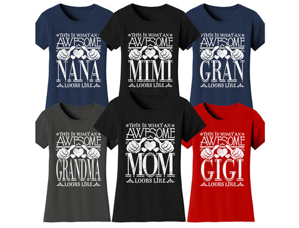 Women’s Awesome Mom and Grandma T-Shirts product image