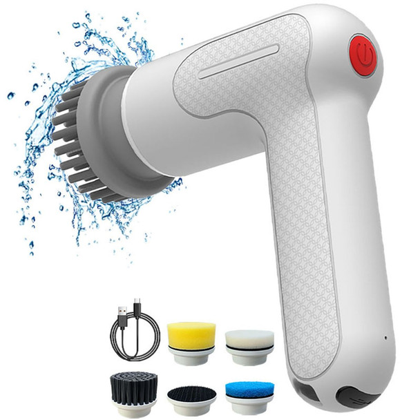Electric Spin Scrubber Spofan Cordless Cleaning Brush with Replaceable Brush Heads and Rotating Speed Portable Shower Scrubber for Kitchen Tub Floor Car product image
