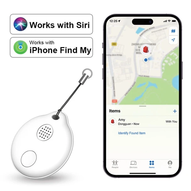 Portable GPS Tracking, Smart Anti Loss Device, GPS Smart Finders Tracker Device for Kids Pets White product image