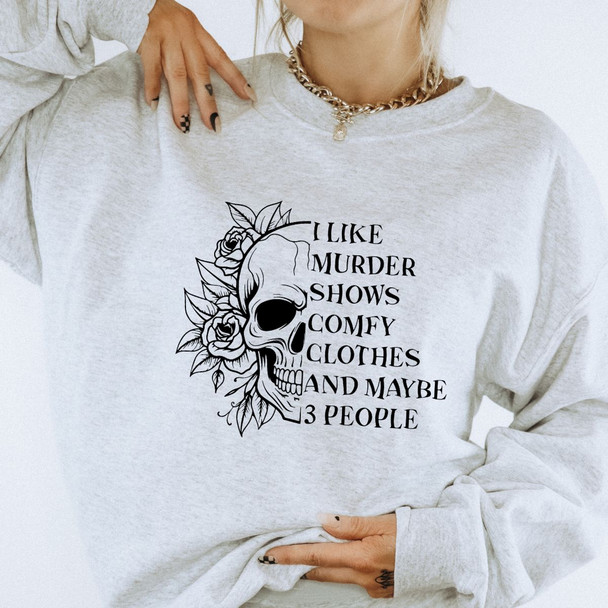 Women's Murder Shows & Comfy Clothes Graphic Sweatshirt product image