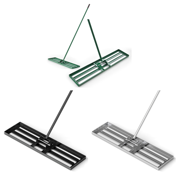 36 x 10-Inch Lawn Leveling Rake with Ergonomic Handle product image