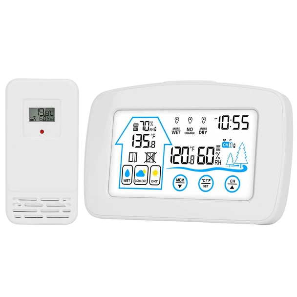 Wireless Weather Station Clock product image