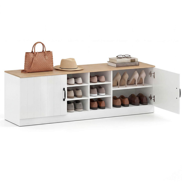 2-Door Shoe Bench  product image