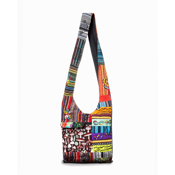 Kathmandu Collection Tribal Stripe Patchwork Hobo Bag product image