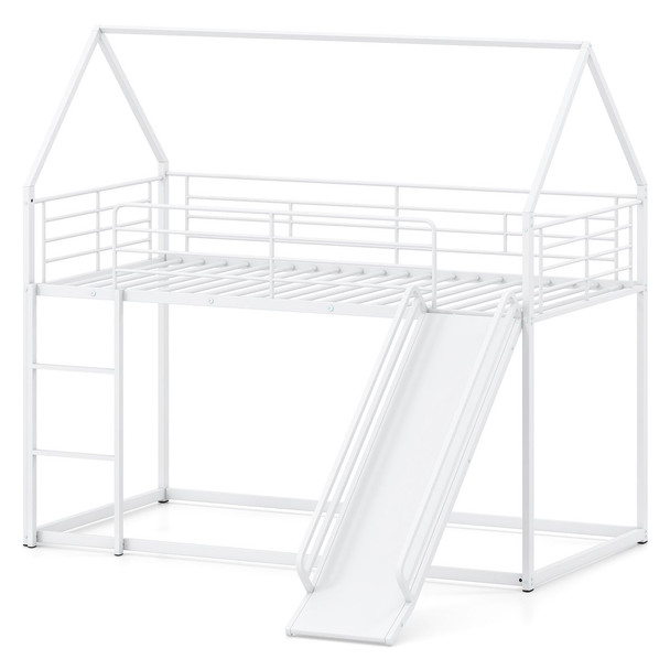 Twin Over Twin Low Bunk Bed House product image