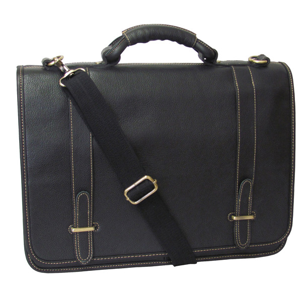 Traditional Leather Double Slip-in Executive Briefcase product image