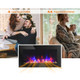 35.75" 1500W Electric Wall-Mounted Fireplace with Flame Effect product