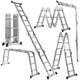 12.5-Foot 330-Pound Capacity Multipurpose Folding Scaffold Ladder product