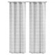 Kensie Adelle Horizontal Stripe Sheer 84" Curtain Panel (Set of 2) product