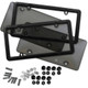 Zone Tech Black Clear License Plate Shield Combo (Set of 2) product