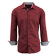 Men's Solid Color Slim-Fit Long-Sleeved Dress Shirts product