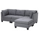 7.4' Convertible Modular Sectional Sofa Couch with Ottoman product