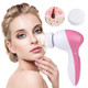 Facial Cleansing Spin Brush with 5 Different Brush Heads product