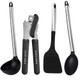 HomeHero® 4-Piece Nonstick Silicone Kitchen Utensils with Stainless Steel Handles product