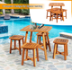 5-Piece Patio Dining Set with Solid Acacia Wood Construction product
