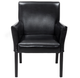 Black Faux Leather Arm Chairs (Set of 2) product