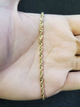 10K Gold Diamond-Cut Hollow Rope Bracelet product