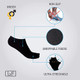 Bamboo Moisture-Wicking No-Show Unisex Ankle Socks (5-Pairs) product