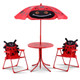 Kids' Ladybug Table and Chairs Set with Umbrella product