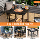 Outdoor 31-Inch Fire Pit Dining Table with Accessories product