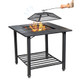 Outdoor 31-Inch Fire Pit Dining Table with Accessories product