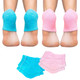 Gel Moisturizing Fizzy Spa Heel Socks for Dry & Cracked Heels (2-Pairs) product