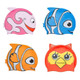 Kids' Waterproof Silicone Swimming & Bathing Caps (1- to 2-Pack) product