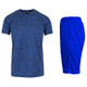 Men's Moisture-Wicking 2-Piece Short-Sleeve Tee & Mesh Shorts product