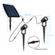 Solarek® Twin Outdoor Spotlights with Daylight Sensor & Solar Panel product