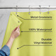 Mildew-Resistant Vinyl Shower Curtain Liner with Metal Grommets & Magnets (2-Pack) product