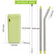 Reusable Straw with Hard Case Holder and Cleaning Brush (2-Pack)  product