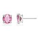 Round Stud .925 Sterling Silver Lab-Created 2ct. Birthstone Earrings product