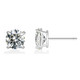 Round Stud .925 Sterling Silver Lab-Created 2ct. Birthstone Earrings product