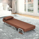 Folding 5-Position Convertible Sleeper Bed Armchair with Pillow product
