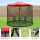 9- to 10-Foot Umbrella Table Mosquito Net Cover product